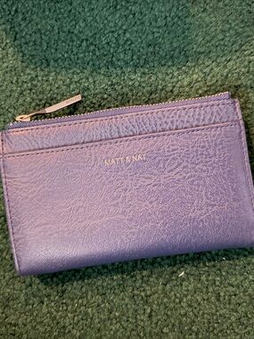 Matt and Nat Blue Wallet with Zip Pocket